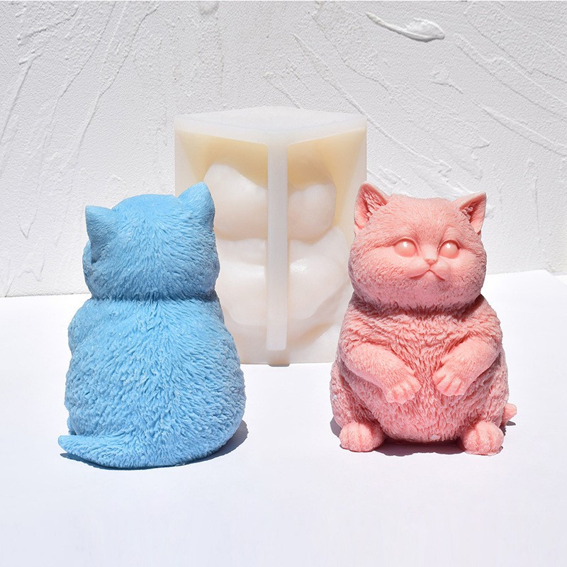 Candle Making Fat - Forma silikonowa 3D na świecę w