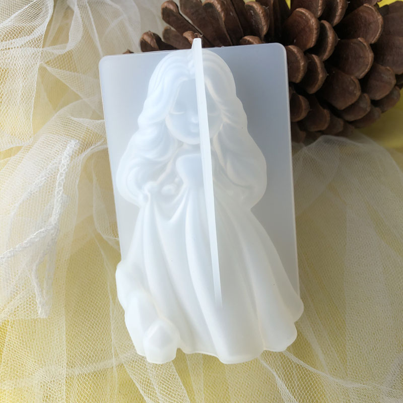 Candle Making Equipment - 3D Cute Princess Silicone Candle Mould