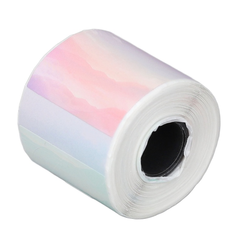 Label Sticker Round - Okrągłe termiczne etykiety samoprzylepne 30x30mm, przenośne,