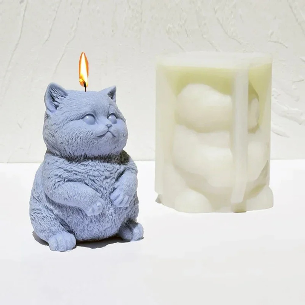 Candle Making Fat - Forma silikonowa 3D do świec aromaterapeutycznych