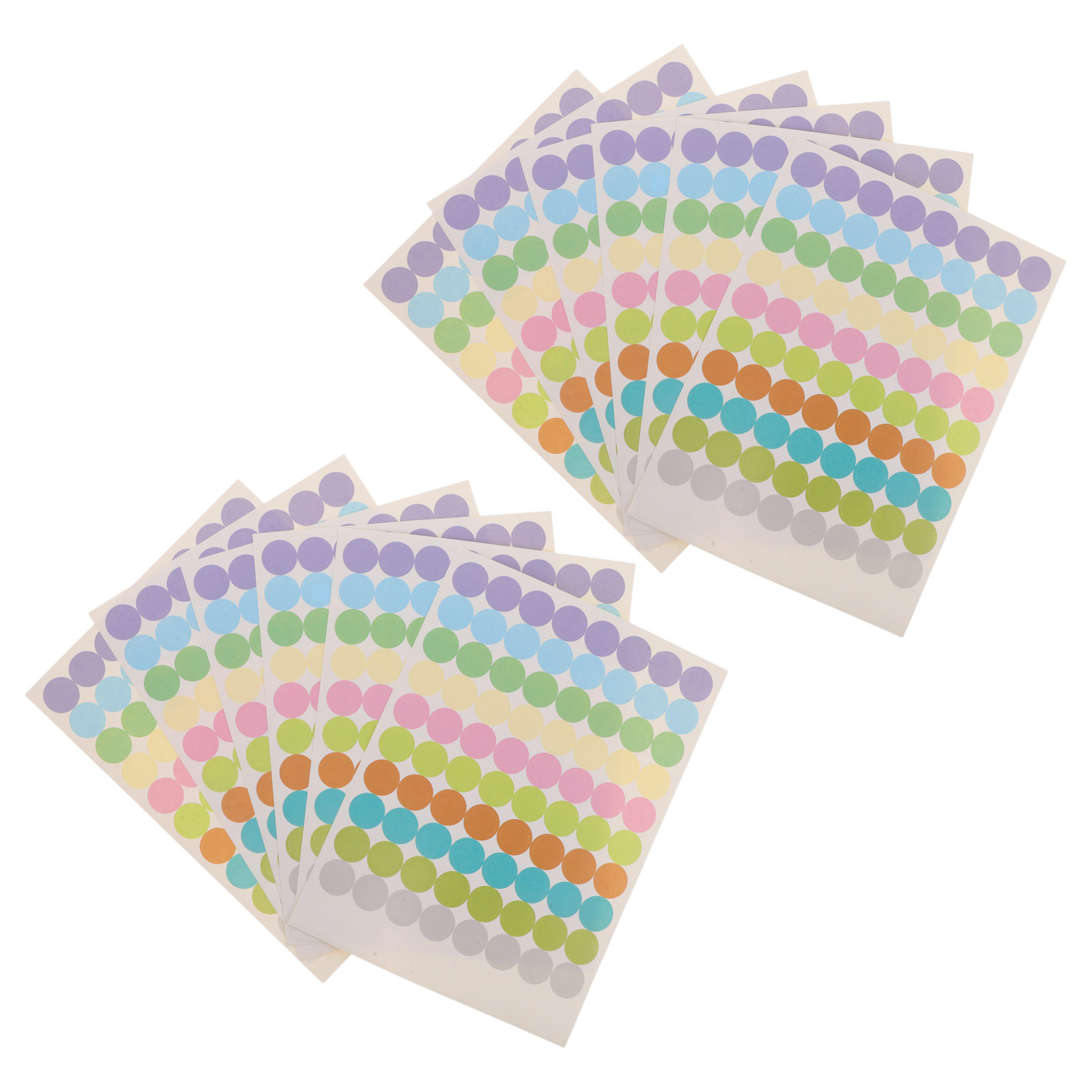 Label Sticker Round - 20 arkuszy małych okrągłych etykiet na