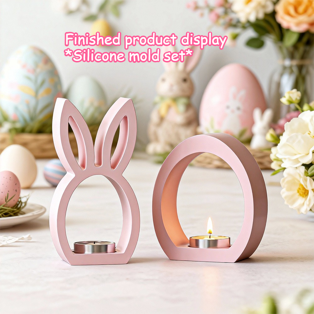 Candle Making Fat - Formy silikonowe DIY 3D Królik i