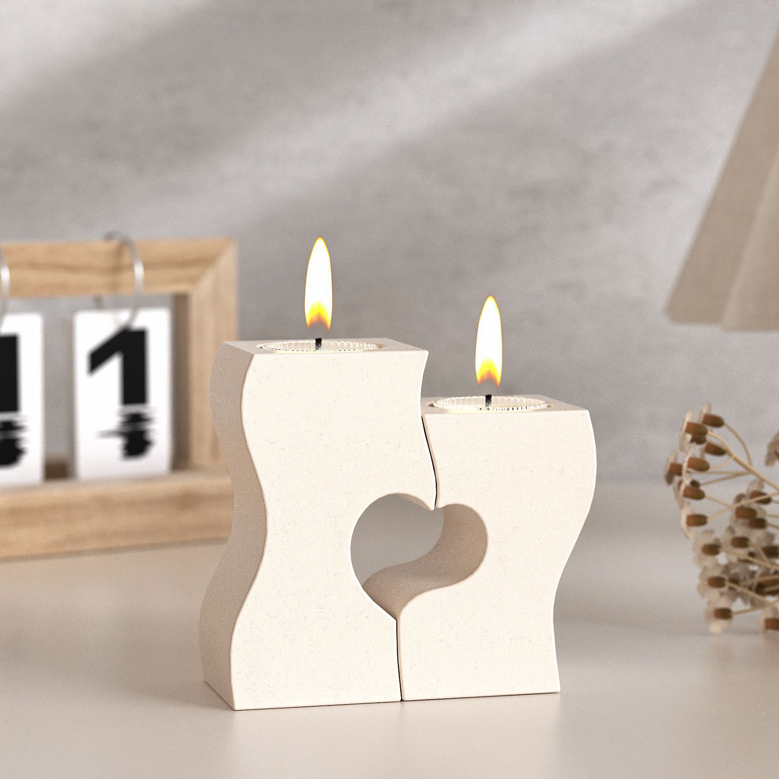 S Heart Candlestick Silicone M – Candle Making Equipment recenzja i cena