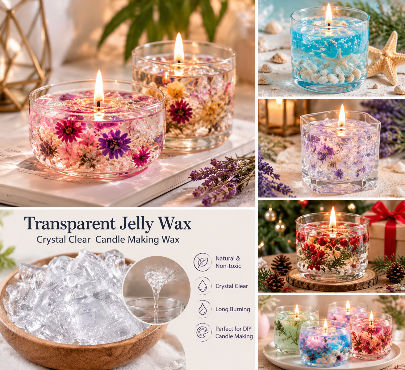 50/100/200/500g Wosk Żelowy do – Candle Making Equipment recenzja i cena