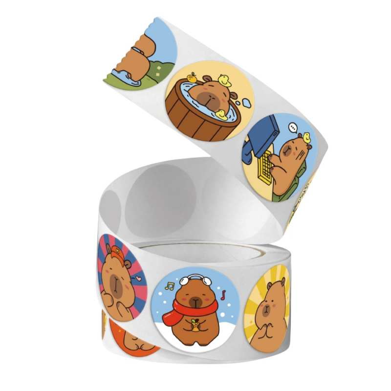 500 sztuk/paczka naklejki kapi – Label Sticker Round recenzja i cena